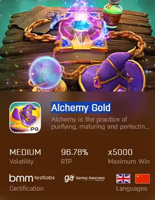 ทดลองเล่นสล็อต ALCHEMY GOLD ไม่ต้องสมัคร เว็บตรงแท้ ต่างประเทศ