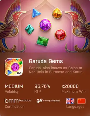 ทดลองเล่นสล็อต GARUDA GEMS เว็บตรงไม่ผ่านเอเยนต์
