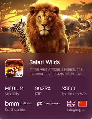 ทดลองเล่นสล็อต SAFARI WILDS เว็บตรง ค่า สิ โน