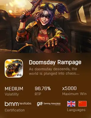 ทดลองเล่นสล็อต DOOMSDAY RAMPAGE แตกง่าย