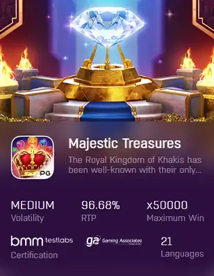 ทดลองเล่นสล็อต MAJESTIC TREASURES เว็บตรงฝากถอนไม่มีขั้นต่ำ