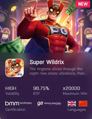 ทดลองเล่นสล็อต SUPER WILDRIX เว็บตรงฝากถอนไม่มีขั้นต่ำ