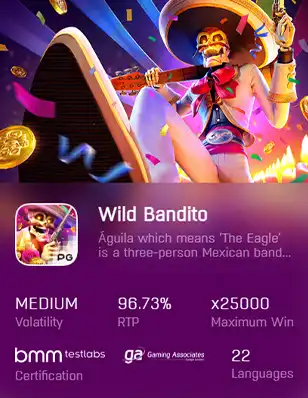 ทดลองเล่นสล็อต WILD BANDITO เว็บตรงไม่มีขั้นต่ำ
